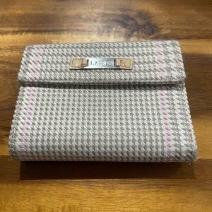Lauren Ralph Lauren Wool and Leather Trifold Wallet